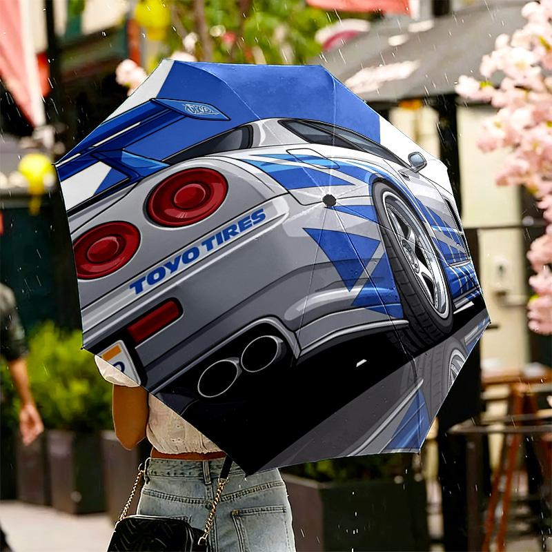 Skyline GT Print Umbrella Automatic Opening/ Closing - Portable Foldable Design - Daily use for Travel/Outdoor - Gift for Birthday