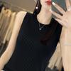 Women Tank Sleeveless MODERN NEW SAGA Summer T-shirt Knit Top Lace Basic Vest Female O-neck