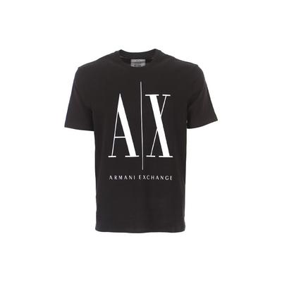 Logo Letter Print Crew Neck Short Sleeve T-Shirt Men Tops Black 8NZTPA-ZJH4Z-1200