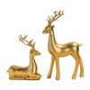 Miniature Reindeer Resin Decoration Holiday Themed Crafted Shelf Display Piece