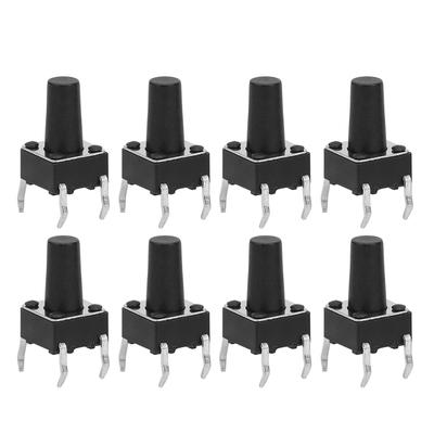 100PCs Momentary Tactile Button Switch Industrial Accessory Quick Response DIP 6 X 6 X 10mm