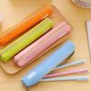 Supplies Stationery Wave Point Super Slim Candy Color Pencil Case Pencil Box Pen Bag Pencil Pouch
