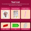 Diamond painting cross flower art DIY 5D home room decoration kit