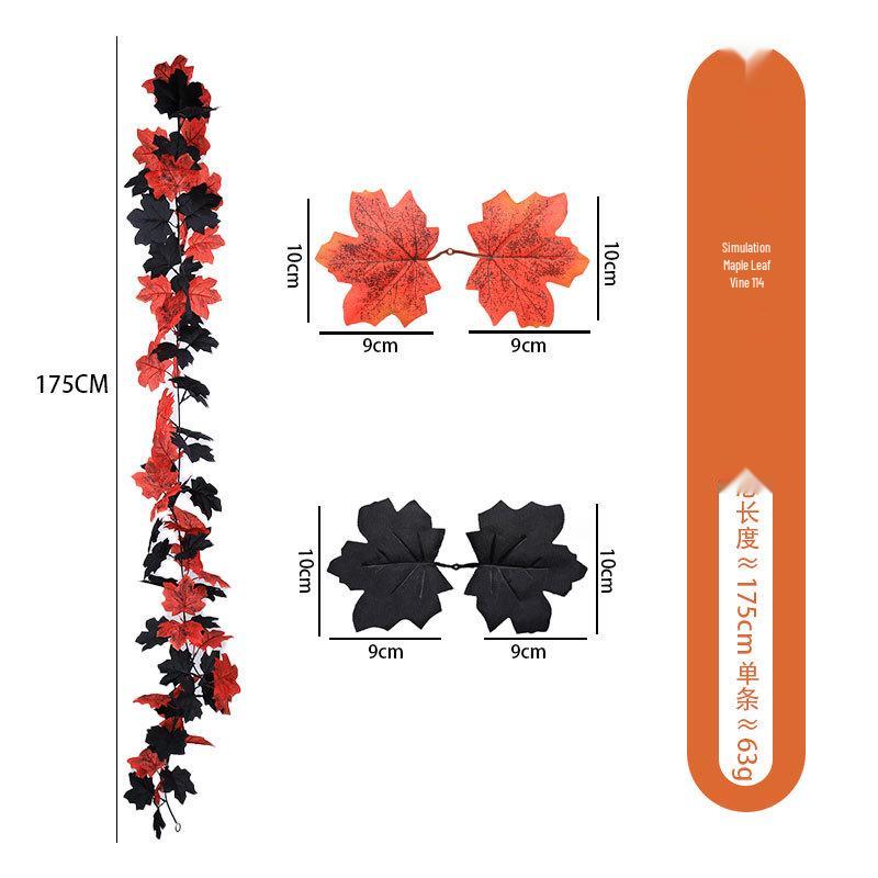 Autumn Maple Leaf Vine for Thanksgiving, Halloween & Christmas Decor