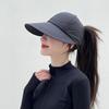 Summer Sun Hat, Wide Brim Sun Protection Hat for Women, UV Blocking Arc Shape Face Slimming Design Beach Travel Outdoor Cap