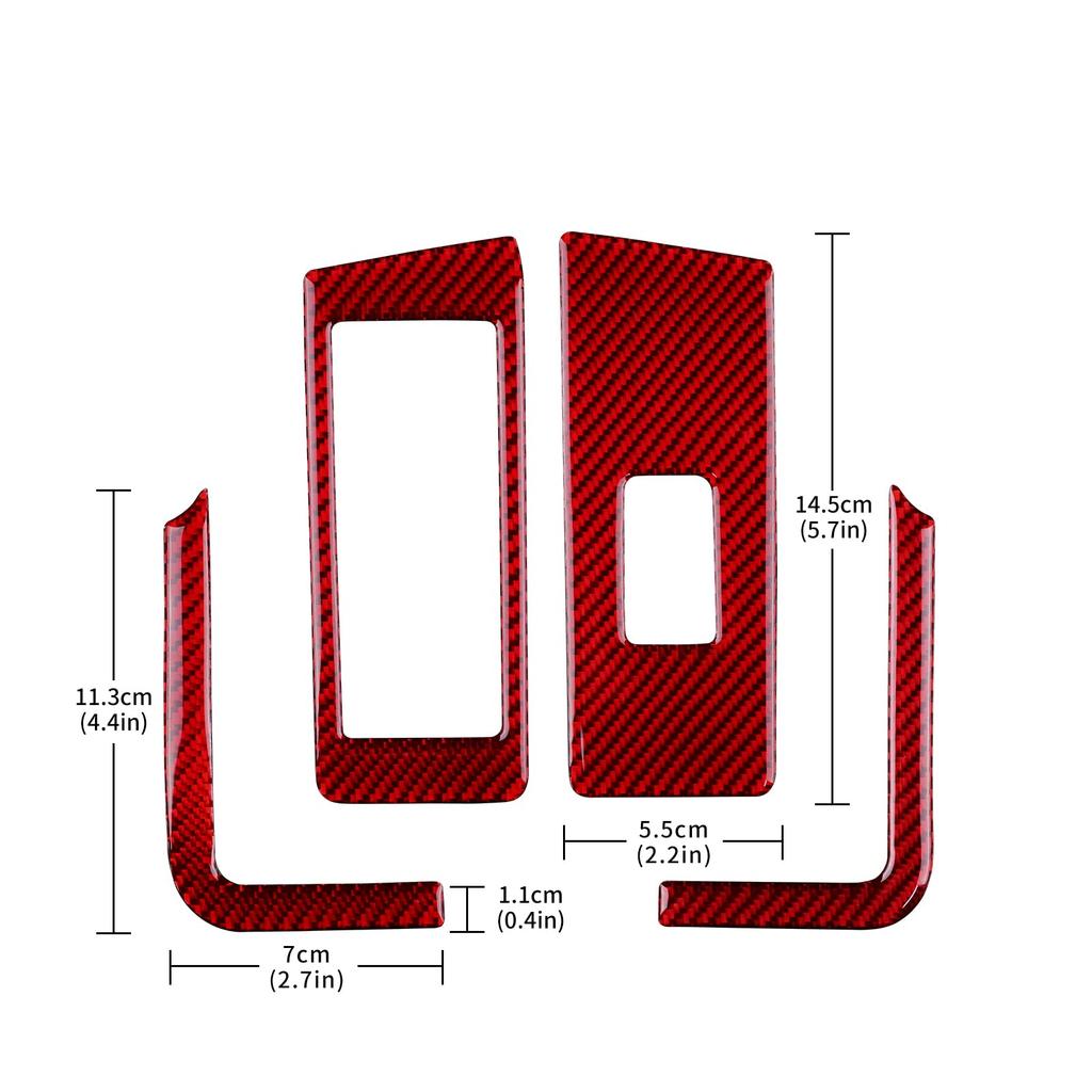 AIRSPEED Volkswagen The Beetle 2012-2019 Accessori Fibra di Carbonio Reale Auto