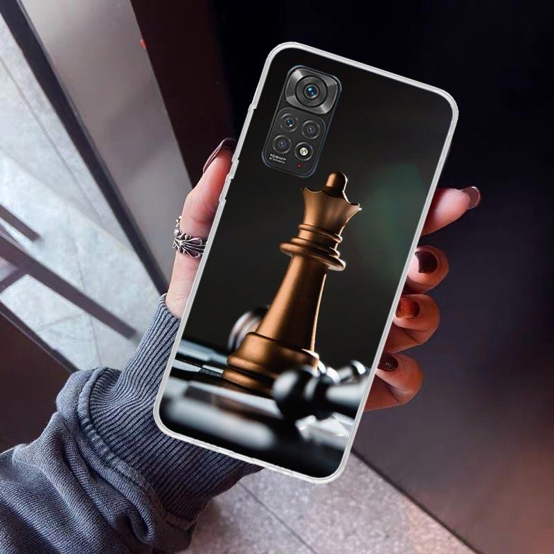 Wettkampf-Schachspiel Handyhülle Für Xiaomi Redmi Note 10 11 12 13 14 15 Pro Plus 11S 12S 14S 11T 11E 10S Weiche TPU-Rückseite R