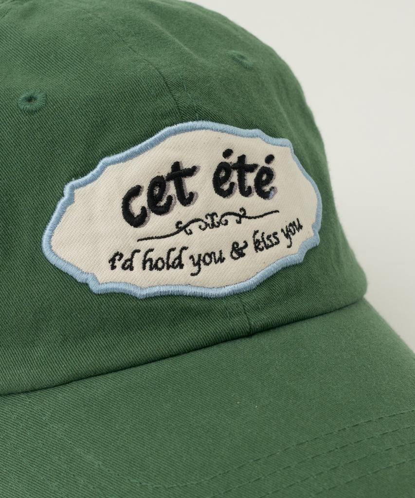 Ssettette Signboard Applique Ball Cap_Green