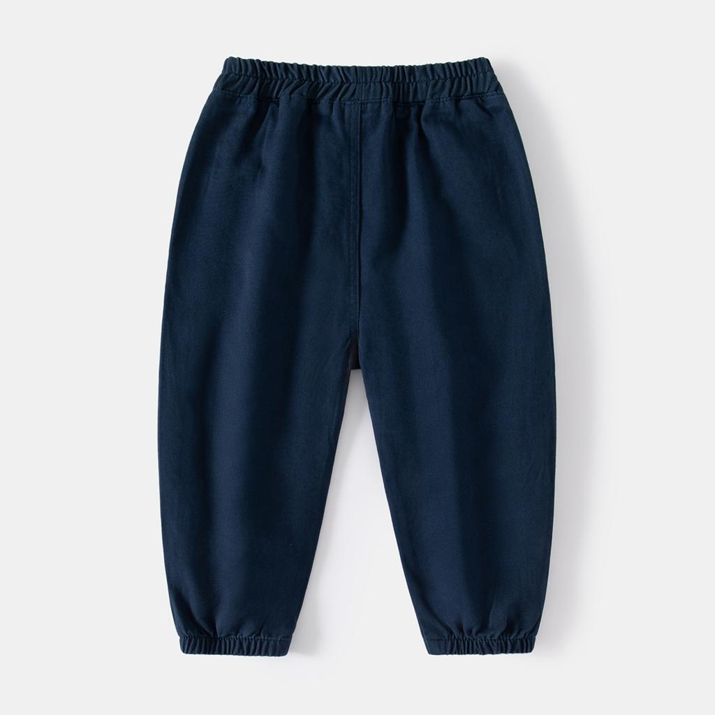 Spring new boys' casual pants elastic waist leggings boys' trousers solid color Harlan single trousers