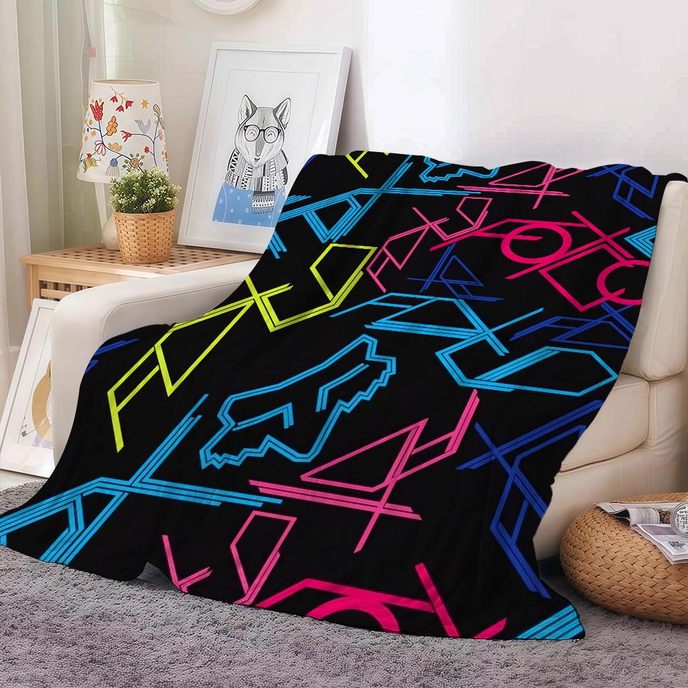

Brand F-Fox R-Racing Blanket Warm And Soft Suitable For Bedroom Living Room Sofa Bed Office Travel Camping 30x40in