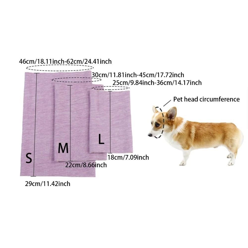 Breathable Dog Head Cover Hearing Protection Pet Ear Cover Practical Calming Dog Hood Dog Grooming