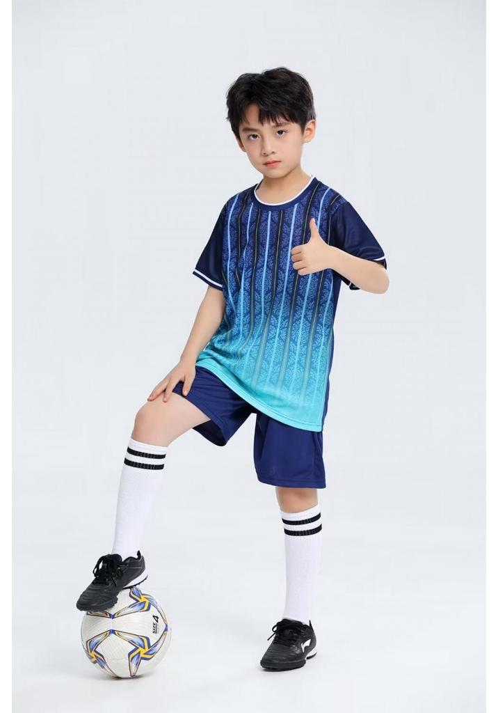 Girls' Printed Football Uniform Set with Badminton Training Camp Jersey & Jump Rope - Autumn/Winter Collection for Primary School