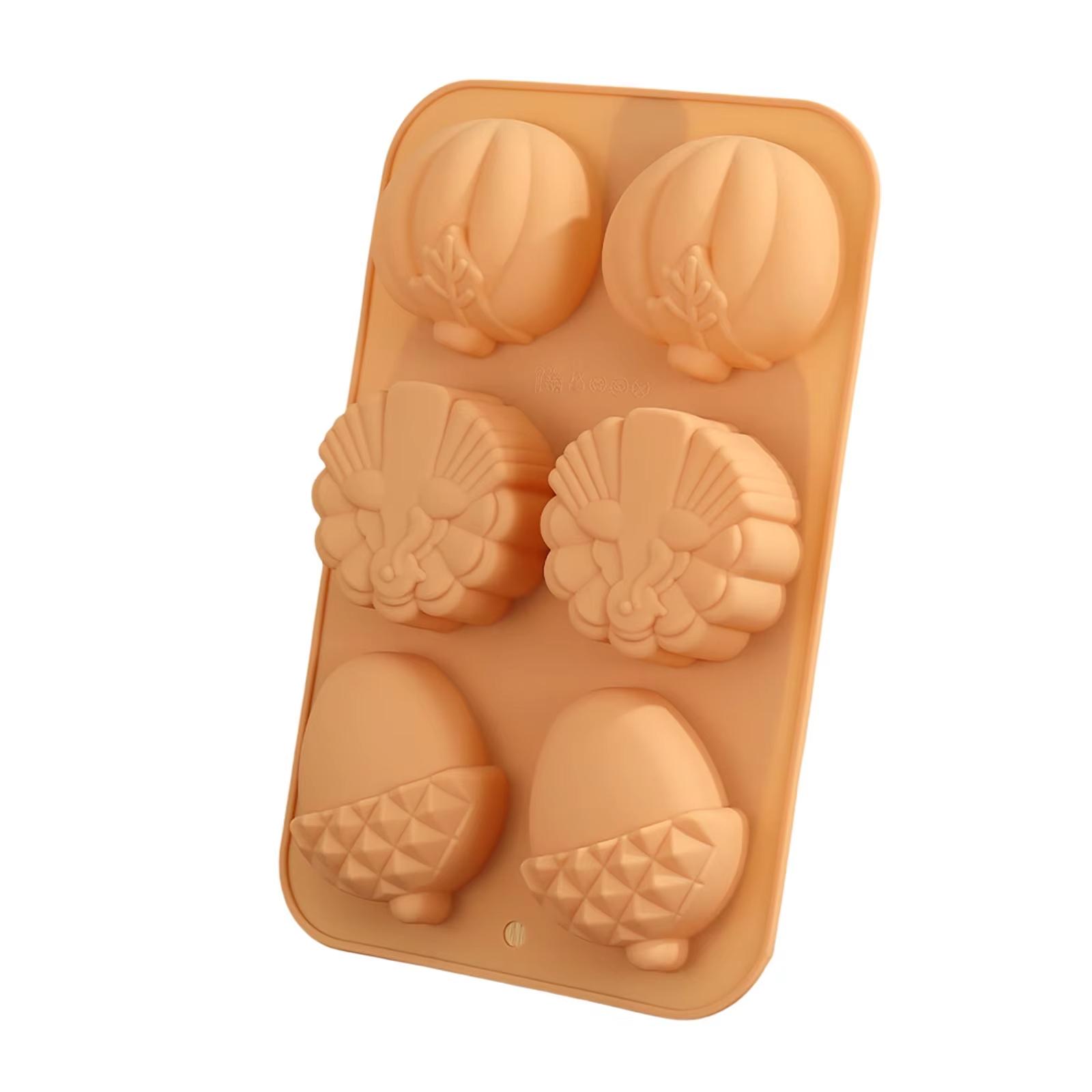 

Pumpkin Silicone Mold Halloween-Themed Ice Tray Mold Muffin Making Chocolate Harvest Cake Decorating Mold