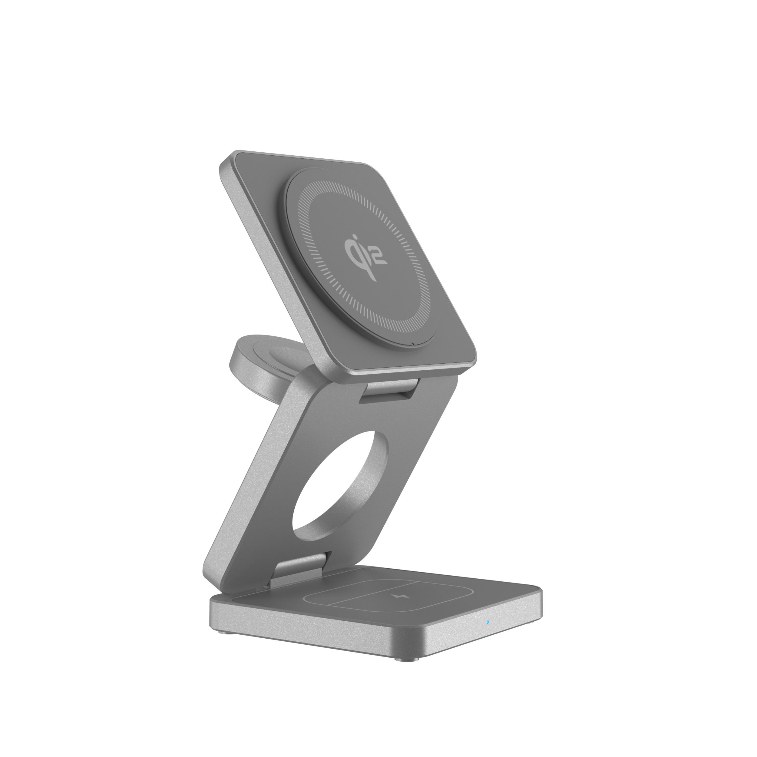 

3 в 1 складное магнитное беспроводное зарядное устройство Qi2 мощностью 25 Вт для быстрой зарядки iPhone 16 15Pro/Max/Plus для часов 9/8/7/6/5