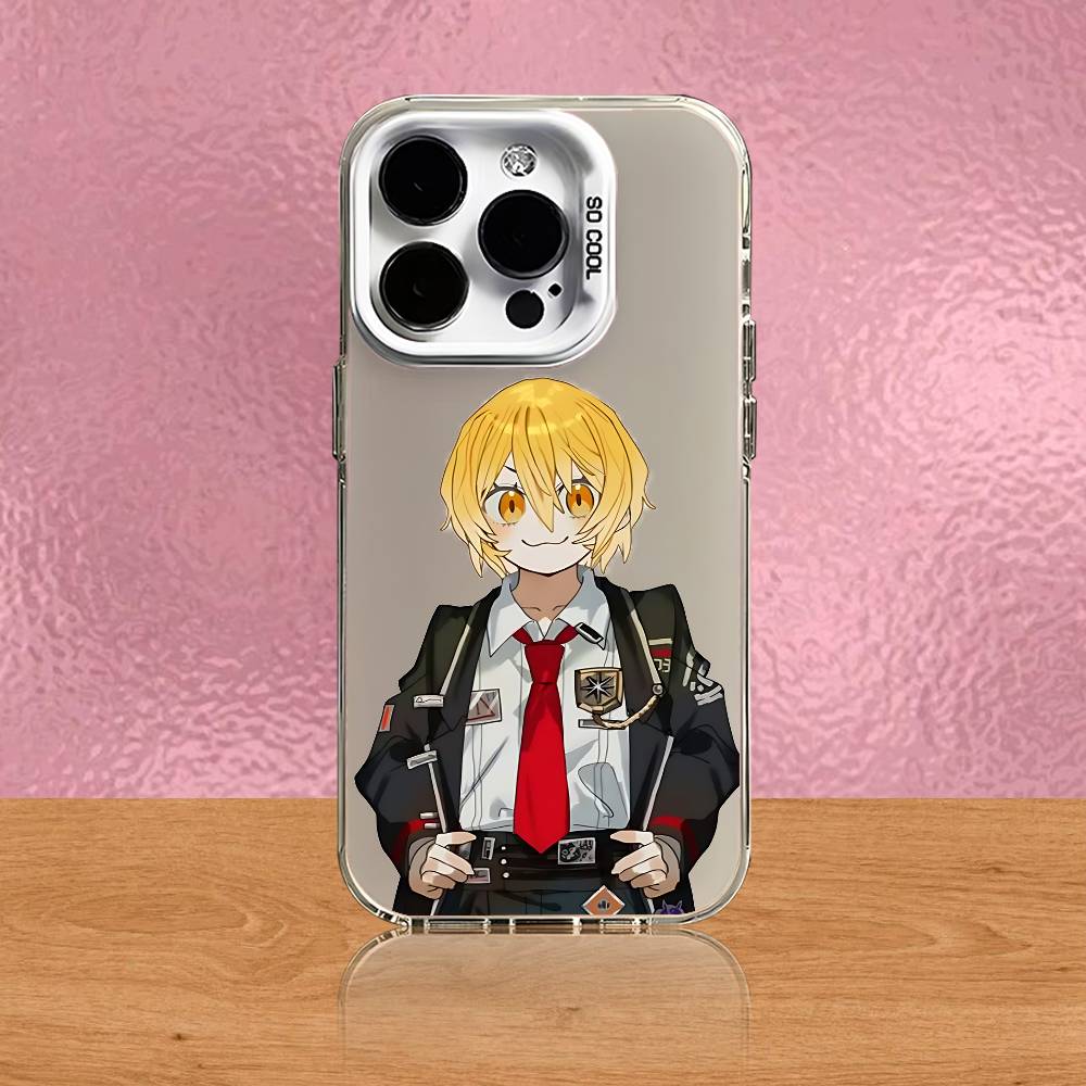 L-Limbus C-Company Don Quixote For iPhone 17,16,15,14,13,12,X,8,Pro,Max,Plus,SE4,Air,Mini Anti-Slip Design White IMD Matte Case