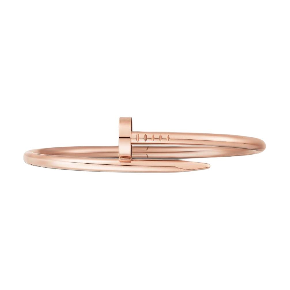 CARTIER JUSTE UN CLOU 18K Gold Bangles Unisex Rose Gold B6048100