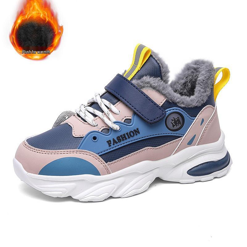 2025 Winter Boys' Basketball Shoes: Comfortable, Thick-Soled, Outdoor Sports Shoes