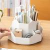 360 Rotating Pen Holder Desk Accessories Large Capacity Pencil Makeup Storage Box Desktop Organizer School Office Stationery