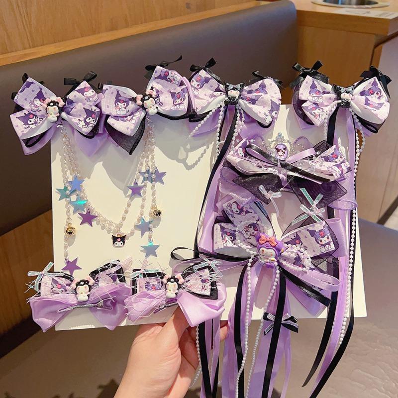 Children's Cartoon Hair Clip with Headband Princess Crown Hair Accessory Set Sanrio Girls' Baby Headpiece