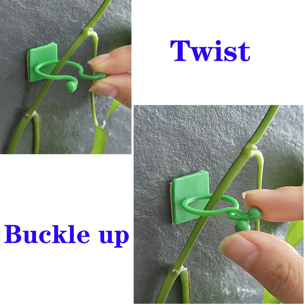 10 Stück Pflanzenkletterwand Befestigungsclip Grünes Blatt Simulation Pflanzenclip Unsichtbare Halterung Kletterpflanze Grünes Blatt Rankenhaken