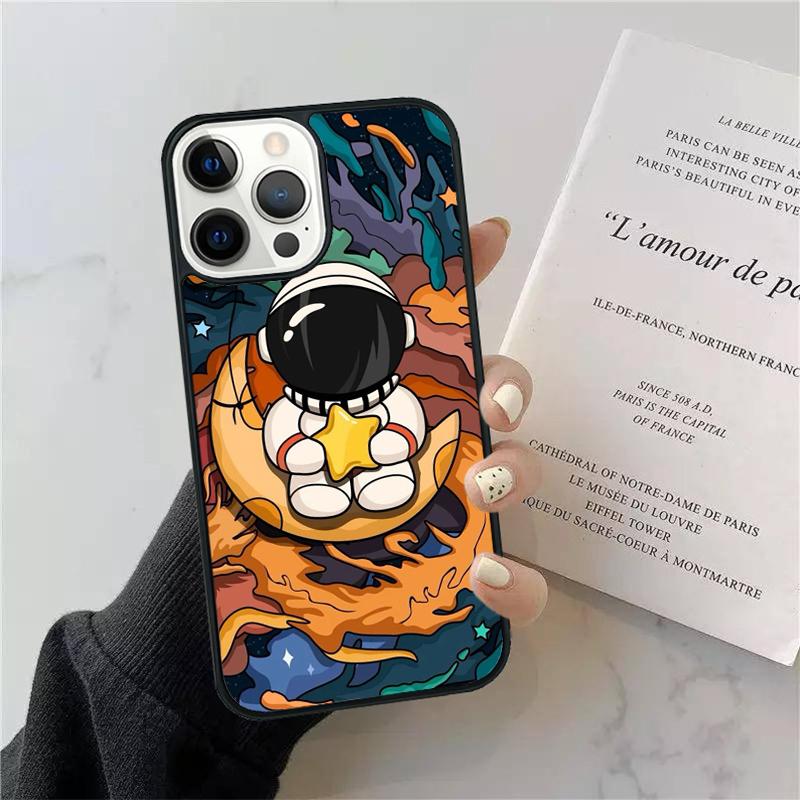 

Cute Cartoon Astronaut Phone Case Cover For iPhone 17 Air 15 13 Pro Max 16 14 Plus 11 12 Apple max iPhone 13