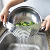 Stainless Steel Pan Pot Strainer with Handle Pasta Drainer Colander Water Filter Vegetable Drainer Kitchen Slag Separator6