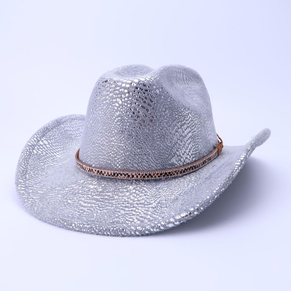 Retro American Western Cowboy Hat, Sunshade and Sun Protection, New Big-brimmed Jazz Hat, European and American Style Men's and Women's Top Hat