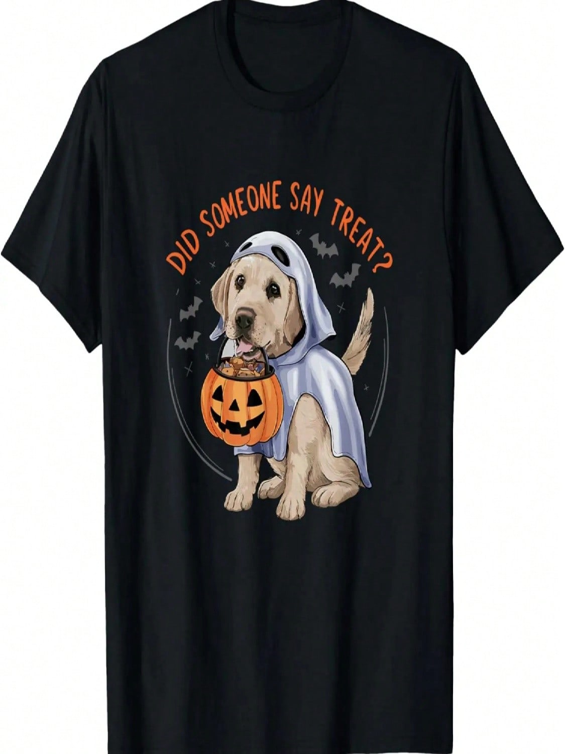 Ghost Labrador Puppy Treats Halloween Labrador Dog T-Shirt S разноцветный