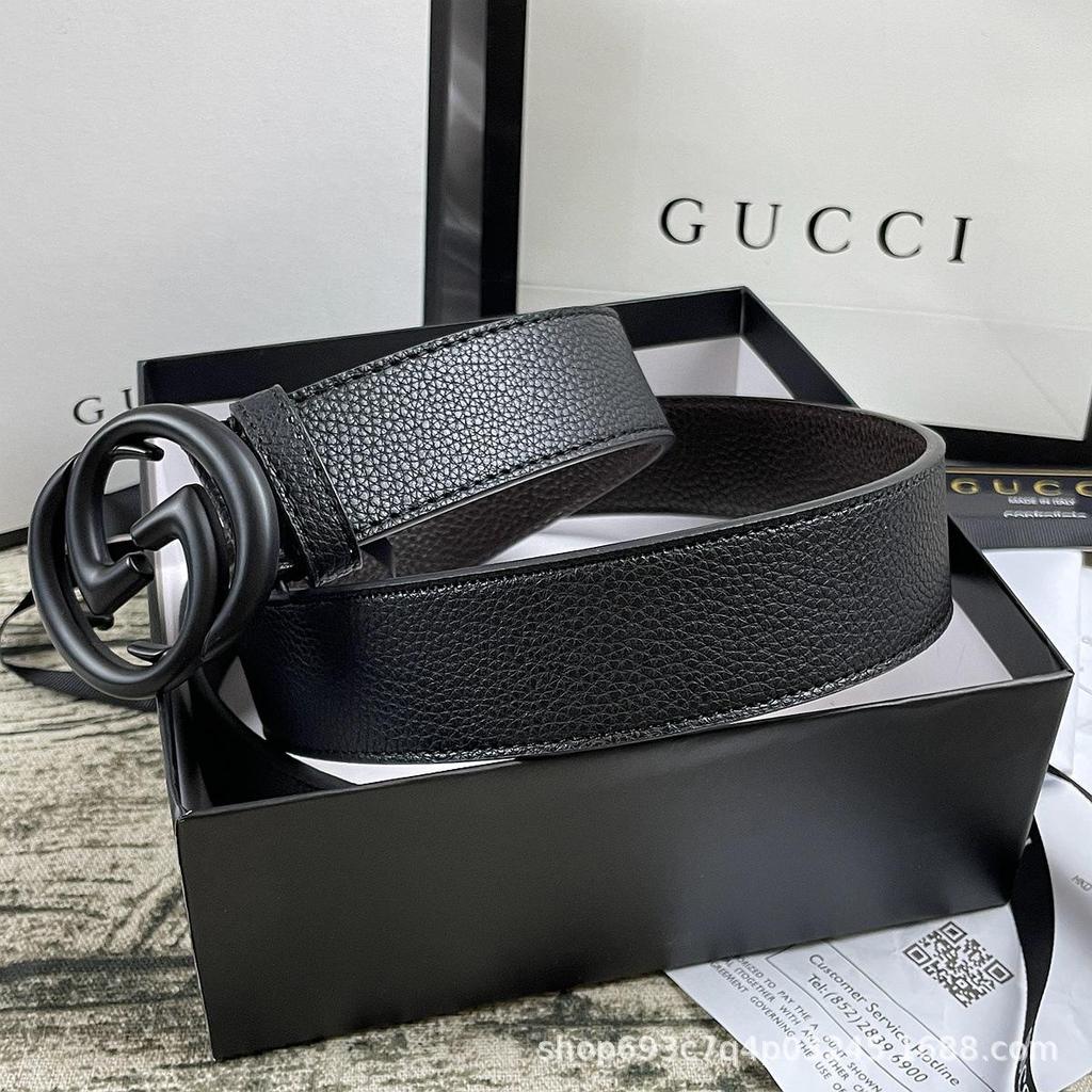 4,0 cm Herren-Premium-Ledergürtel mit runder Keks-Schnalle - Vielseitiges Modeaccessoire