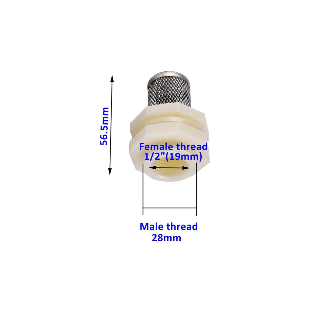 1/2" Thread Stainless Steel Mesh Hose Micro-filter Kit 4mm-20mm Garden Irrigation Car Wash Aquarium Fish Tank Water Filters 5Pcs
