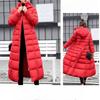 BITCED Winter Women's Cotton Coat - Extended Length, Thickened Long-Line Down-Filled Cotton Jacket