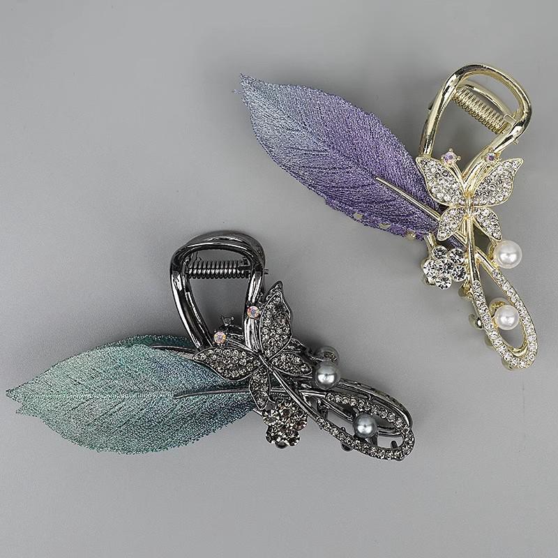 High-End Large Butterfly Claw Clip for Thick Hair Updo