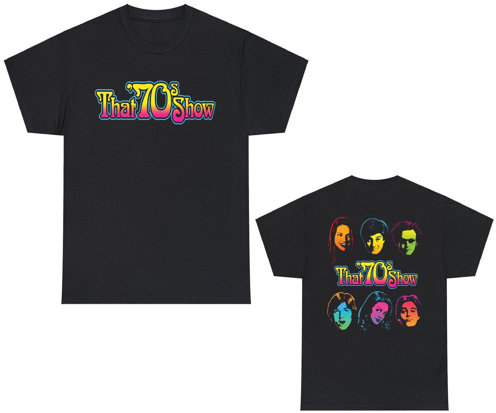 That 70s Show T-Shirt: Retro TV Show Symbol, Black Tee S