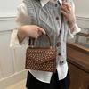 Designer Rivet Crossbody Bag With Short Handle Handbag Fashion Mini Small Phone Bag Purse Solid Pu Leather Ladies Shoulder Bags