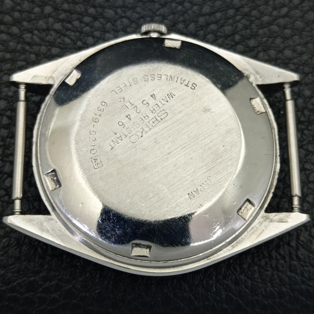 VINTAGE SEIKO AUTOMATIC 6309A JAPAN MENS GREEN COLOR DIAL WATCH a701568-5 R206b-a701568