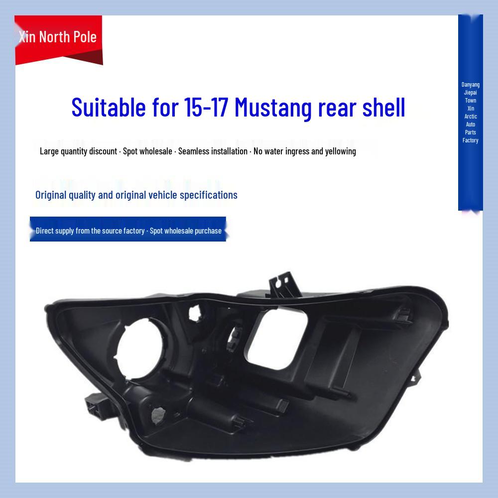 

Black Base Headlight Rear Shell & Bottom Shell for 2015-17 Mustang OEM Quality, Passenger Side with Sealer
