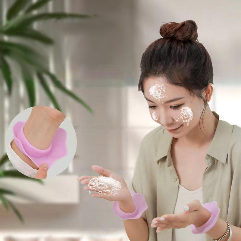 1Pairs S/M/L Silicone Wrist Washing Belt Soft Wristbands For Washing Face Water Washing Prevent Wetness Wrist Washband