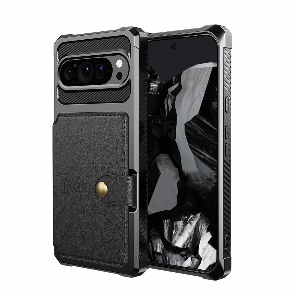 Suitable for Google 8A Mobile Phone Case, Google 9Pro Multi-function Car Magnetic Bracket Insert Card Anti-drop Leather Case