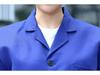 Unisex Dustproof Blue Workwear Robe with Printing & Embroidery