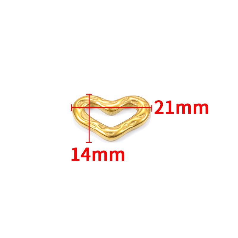 Polished Stainless Steel Heart Charms for DIY Necklaces and Bracelets