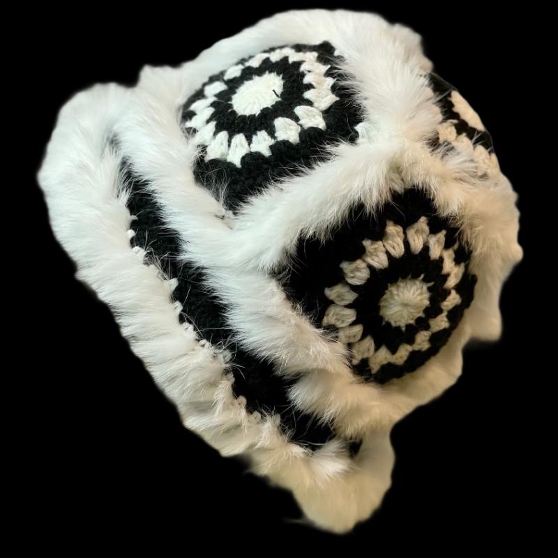 

Милая Пушистая Голова Тигра Шапка-Ведро Вязаная Львиный Танец Adult Universal (54-62cm)