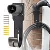 AW-EV Holder Wall Mount Dock & J-Hook For Tesla Model X/Y/3/S, EV Charging Cord Hanger For NACS Connector