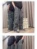 Unisex Retro Paratrooper Work Pants – Trendy Multi-Pocket Wide-Leg Streetwear