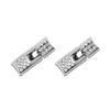 Fashion Elastic No Tie Shoelaces Rhinestone Cross Lock Tieless Shoelace Flat Shoe Laces Suitable for Sneakers and Athletic Shoes