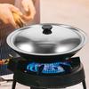 HOLIDYOYO All-Purpose Pot/Frying Pan Lid, 32cm Wok Lid, Stainless Steel/Iron Pot Lid, Skillet Lid/Frying Pan Replacement, Cooking Knob Included, Cookw
