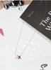 Korean Style Rose Gold Airplane Necklace for Women
