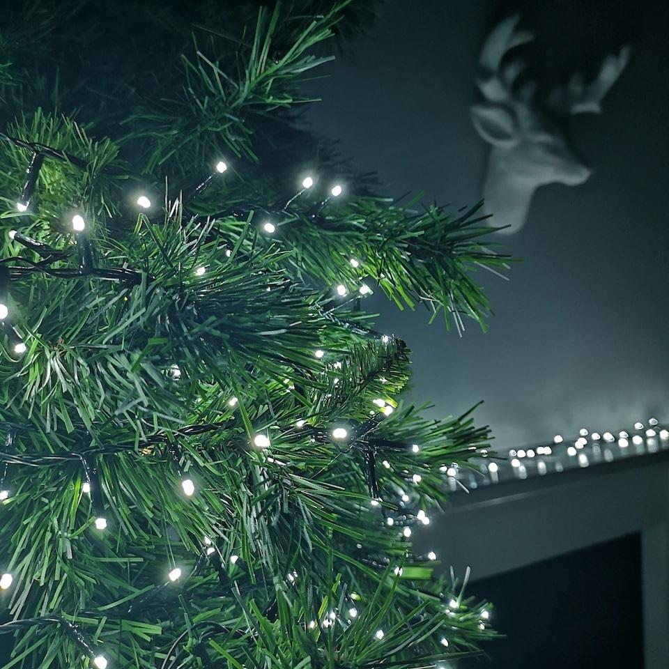 LED lamps 300l, warm white + cold flash, Christmas tree, holiday, indoor, outdoor, 3+15m