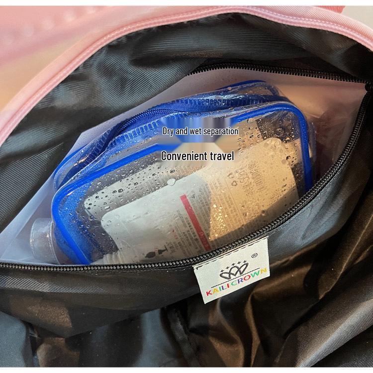 Damen Reisetasche mit großem Fassungsvermögen für grenzüberschreitende Reisen, Nass-/Trocken-Trennung, Trainings- und Sport-Duffelbag für Herren, leichte Handtasche für kurze Strecken