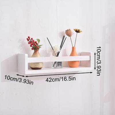 Bookshelves Wall Mounted Toys Storage Shelf Organizer Bookshelves Wooden Seasoning Holder Toy Storage Shelves For Kitchen