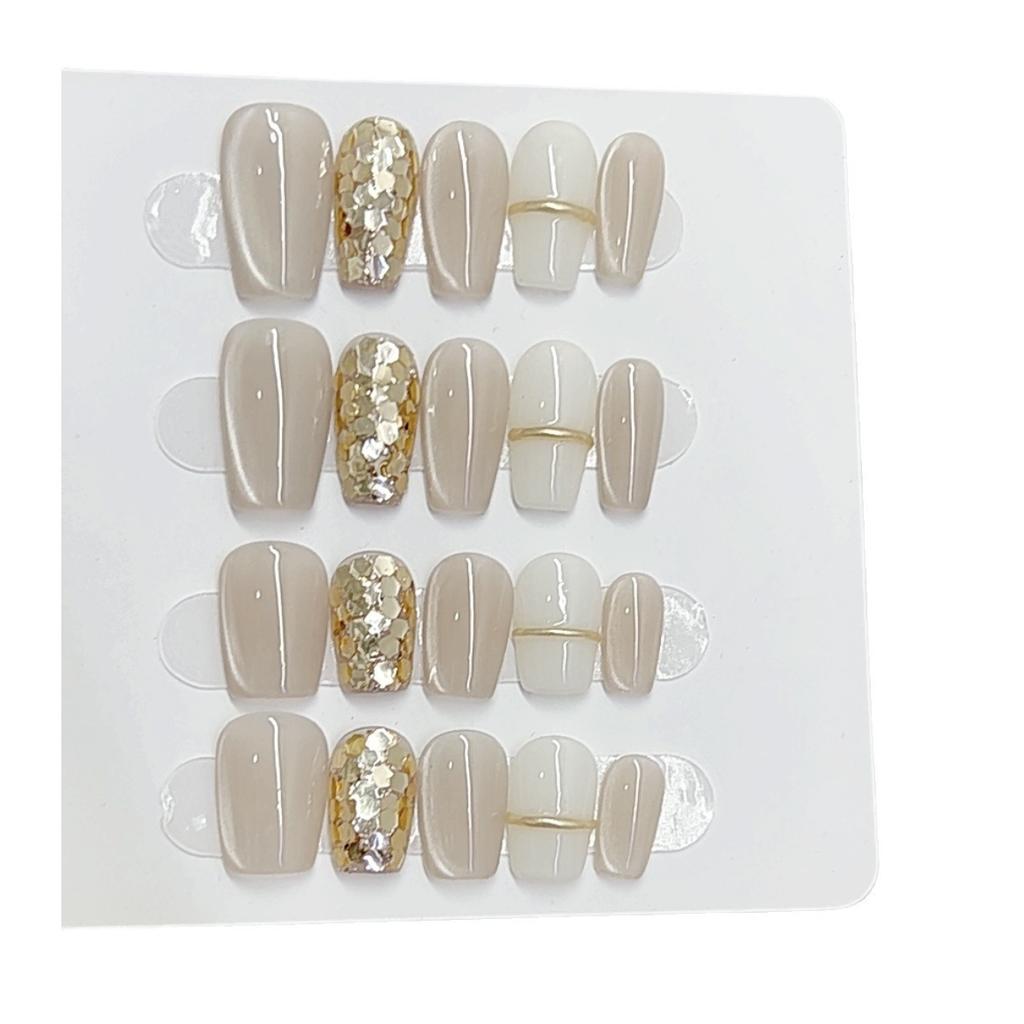 Pure Hand-made Phototherapy Wears Nail-eye Milk Fufu Finished Product Using Nail Art Patch